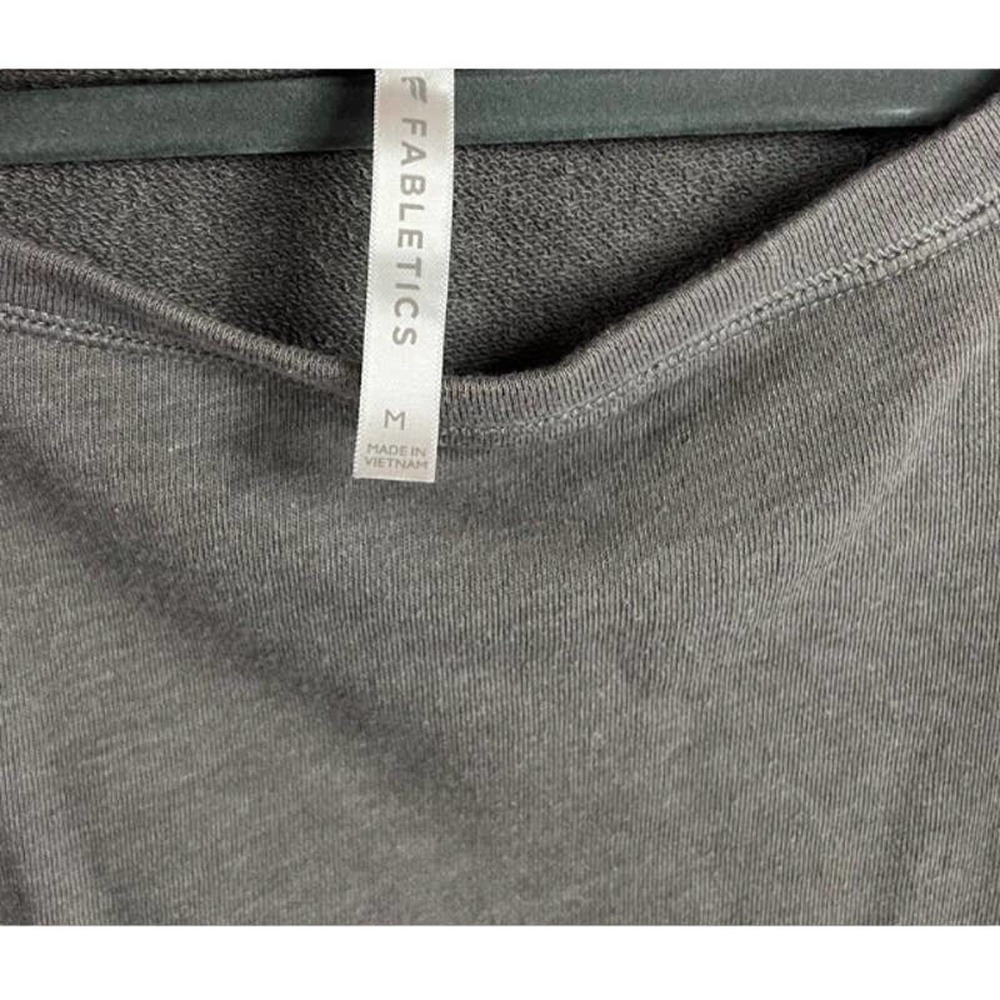 Fabletics Gray Isabel Terry "Cute AF" Rainbow Sweatshirt - Picture 5 of 5
